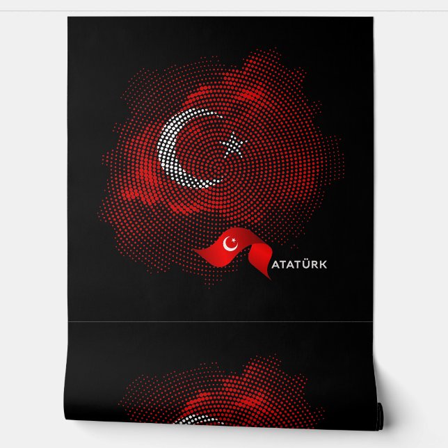 Turkey flag wallpaper  (Unrolling)