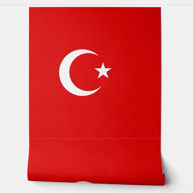 Turkey flag wallpaper  (Unrolling)