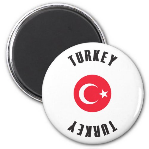 Turkey Flag Wheel Magnet