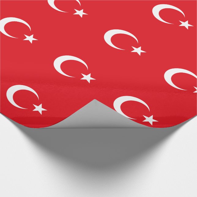 Turkey Flag Wrapping Paper (Corner)