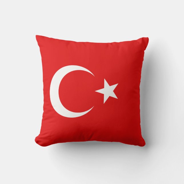 Turkey Flag x Flag Pillow (Front)