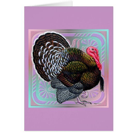 Turkey: Floral Bronze Tom Cards (Front)