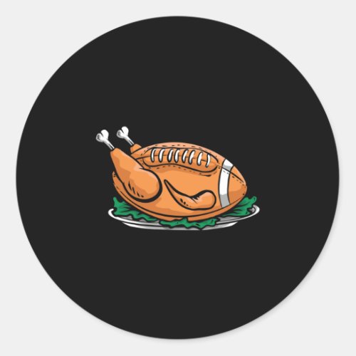 Turkey Football Classic Round Sticker