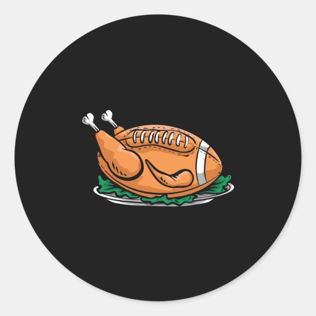 Turkey Football Classic Round Sticker (Front)