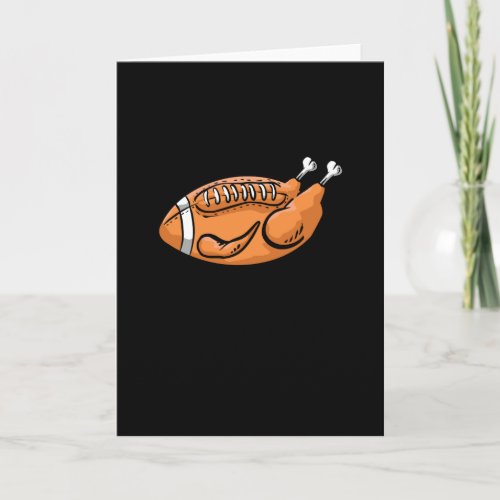 Turkey Football Funny Thanksgiving Dinner Family Card