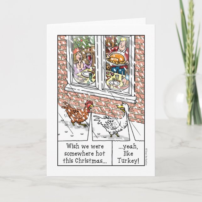 Turkey for Christmas Holiday Card (Front)