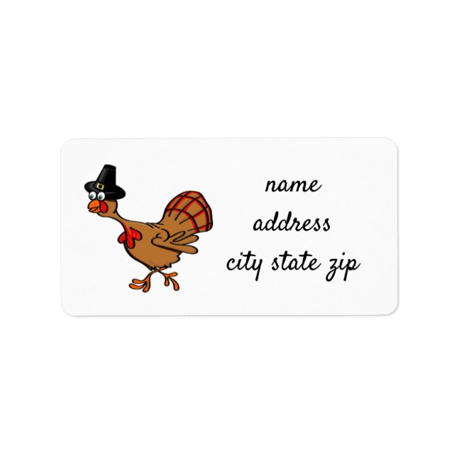 TURKEY FOR **THANKSGIVING/FALL** ADDRESS LABELS (Front)