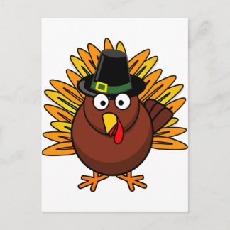 Turkey for Thanksgiving Holiday Postcard