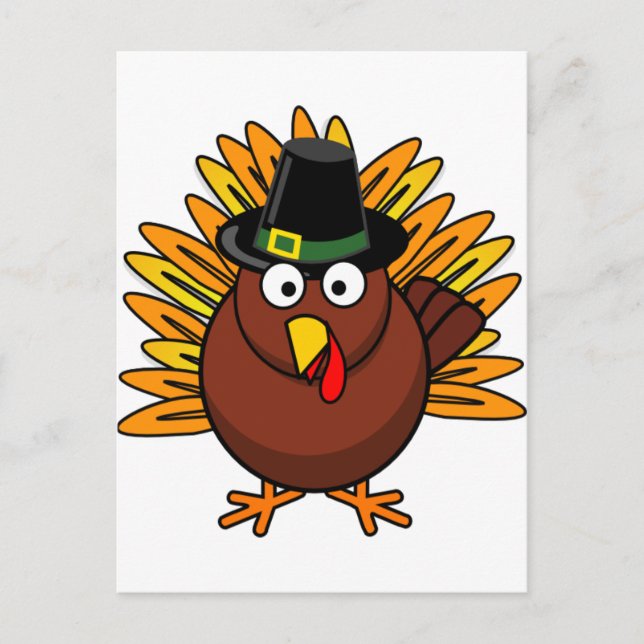 Turkey for Thanksgiving Holiday Postcard (Front)