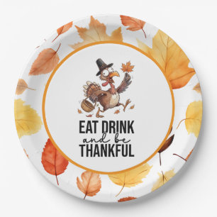 Turkey for thanksgiving paper plates