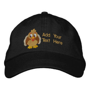 Turkey Fun Embroidered Baseball Hat