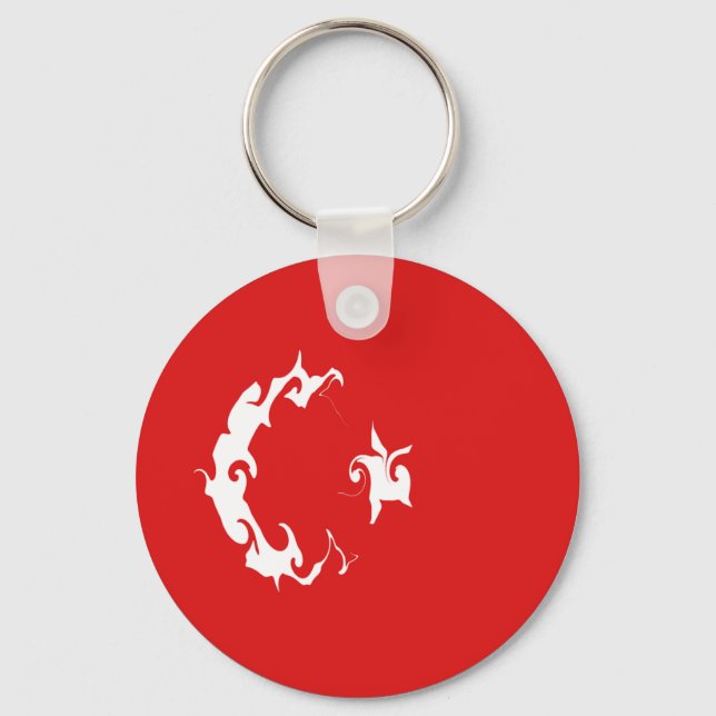 Turkey Gnarly Flag Keychain (Front)