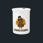 Turkey Gobble Gobble Pitcher<br><div class="desc">Turkey Gobble Gobble</div>