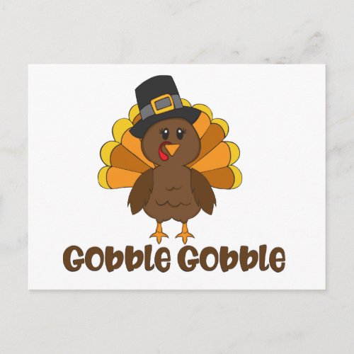 Turkey Gobble Gobble Postcard