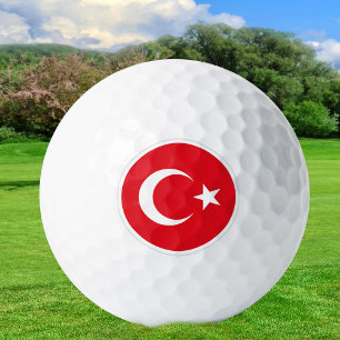 Turkey Golf Balls, Turkish Flag golfers / Patriots Balls