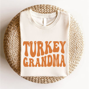 Turkey Grandma Modern Elegant Thanksgiving Sweatshirt