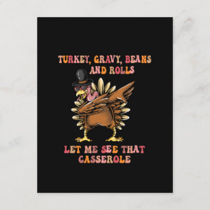 Turkey Gravy Beans And Rolls Let Me Enclosure Card
