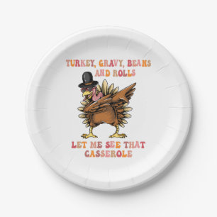 Turkey Gravy Beans And Rolls Let Me  Paper Plates