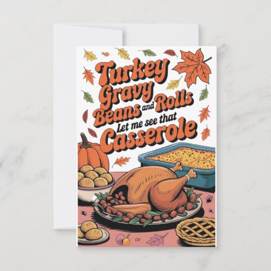 Turkey Gravy Beans And Rolls Let Me See That Casse (Front)