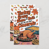 Turkey Gravy Beans And Rolls Let Me See That Casse (Front/Back)