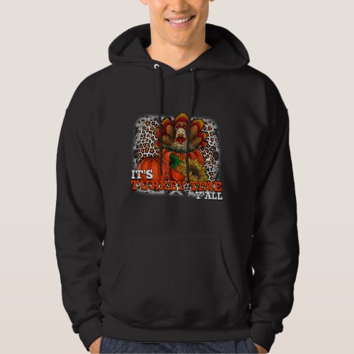 Turkey Gravy Beans Thanksgiving Leopard Western Th Hoodie