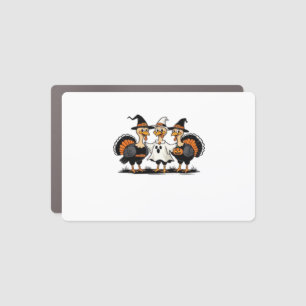 Turkey Halloween Boo, Thanksgiving Turkey, Spooky  Car Magnet
