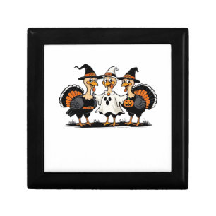 Turkey Halloween Boo, Thanksgiving Turkey, Spooky Gift Box