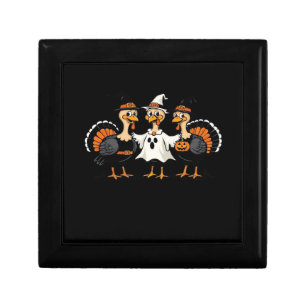Turkey Halloween Boo, Thanksgiving Turkey, Spooky Gift Box
