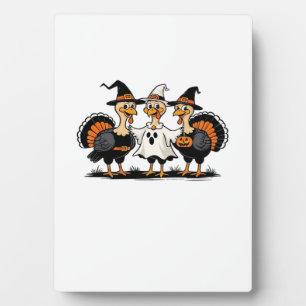 Turkey Halloween Boo, Thanksgiving Turkey, Spooky Plaque