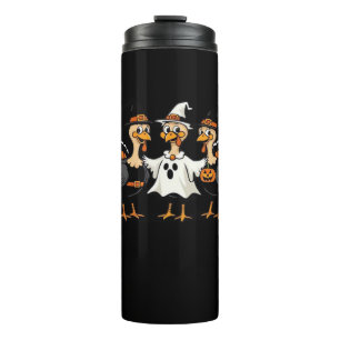 Turkey Halloween Boo, Thanksgiving Turkey, Spooky Thermal Tumbler