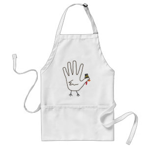 turkey hand adult apron