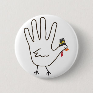 turkey hand button