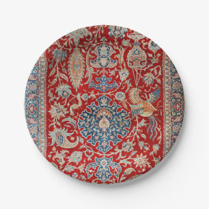 Turkey Hereke Royal Red Blue Blues Paper Plates