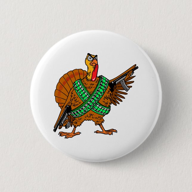 Turkey Humor Pinback Button (Front)