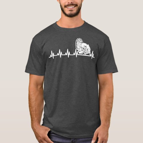 Turkey Hunter Heartbeat  T_Shirt