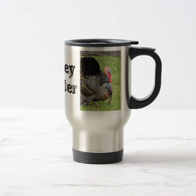 Turkey Hunter Travel Mug (Right)