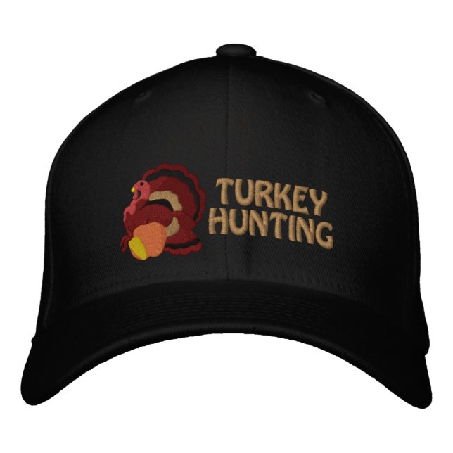 Turkey Hunting Embroidered Cap - Customizable (Front)