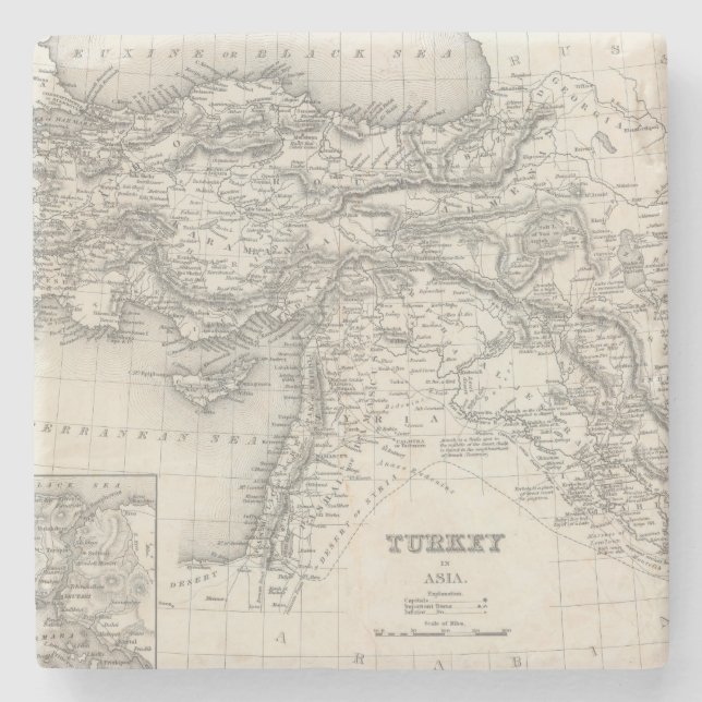 Turkey in Asia 4 Stone Coaster (Front)