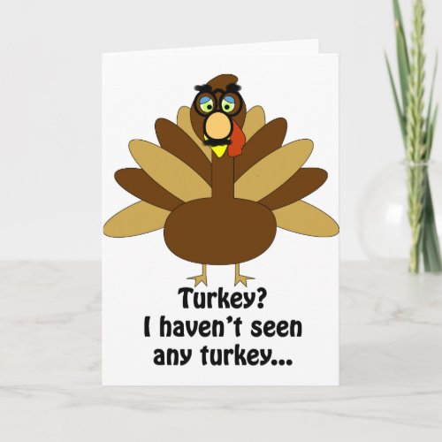 Turkey in Disguise Holiday Card