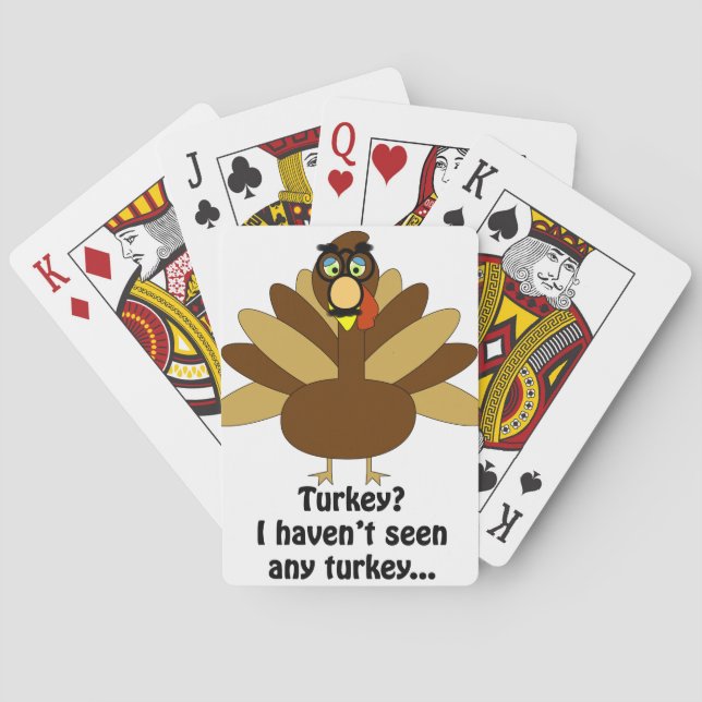 Turkey in Disguise Poker Cards (Back)