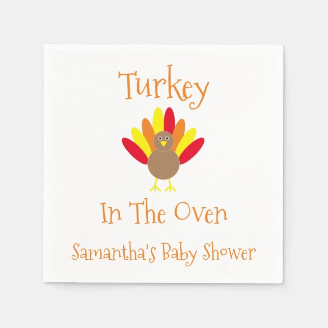 Turkey In The Oven Napkins (Front)