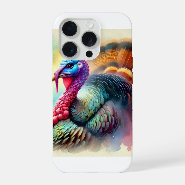 Turkey in Vibrant Harmony 200724AREF110 - Watercol iPhone Case (Back)
