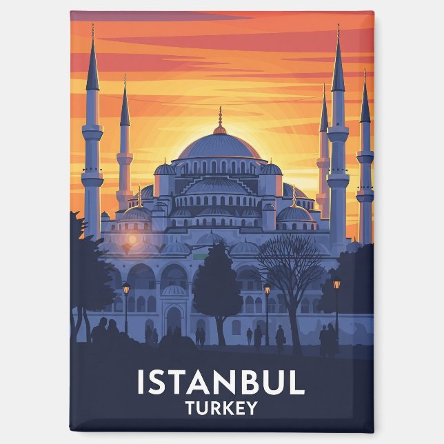 Turkey Istanbul Blue Mosque Magnet (Front)
