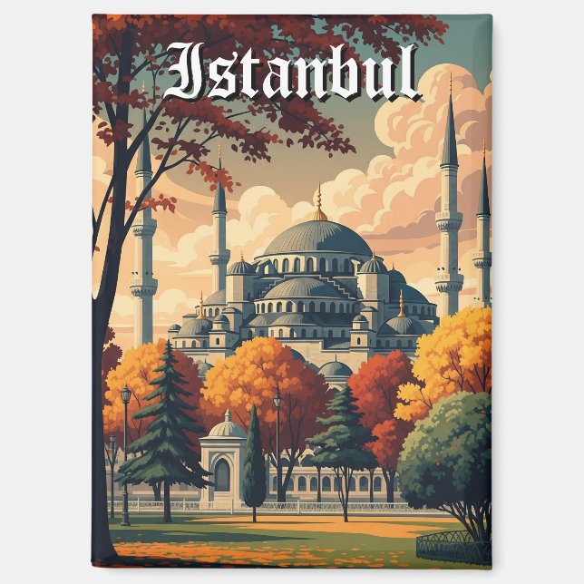 Turkey Istanbul Blue Mosque Magnet (Front)