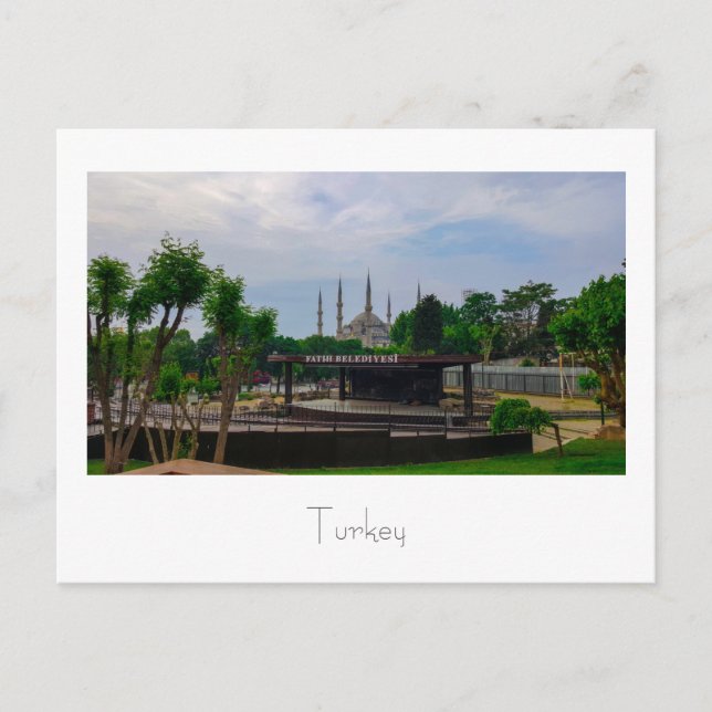 Turkey Istanbul Cityscape Street Architecture Postcard (Front)