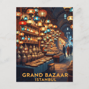 Turkey Istanbul Grand Bazaar Postcard