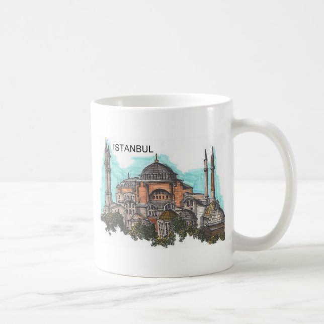 Turkey Istanbul Hagia Sophia (by St.K) Coffee Mug (Right)