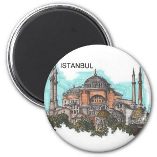 Turkey Istanbul Hagia Sophia (by St.K) Magnet