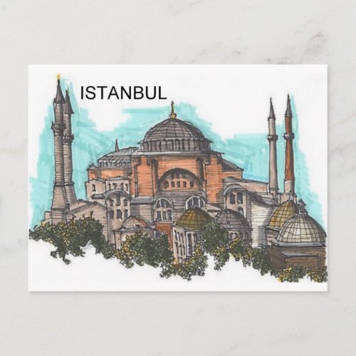 Turkey Istanbul Hagia Sophia by StK Postcard