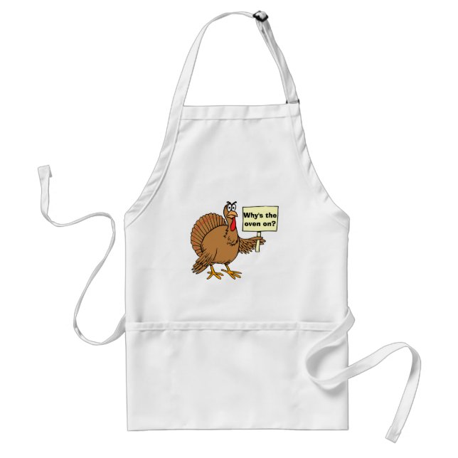 Turkey Jokes For Thanksgiving Adult Apron (Front)